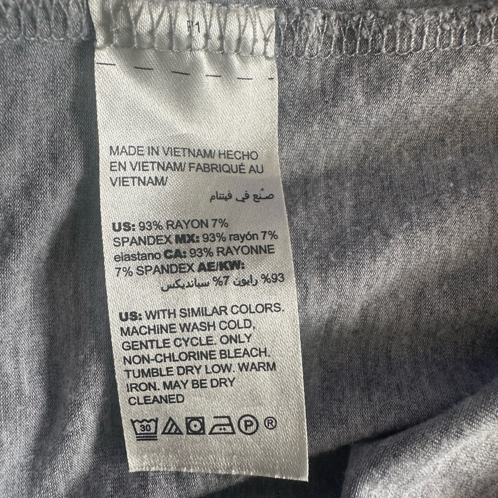 Soma | Gray Soft Knit Wrap Robe | Lightweight Lounge | L/XL - Picture 6 of 7